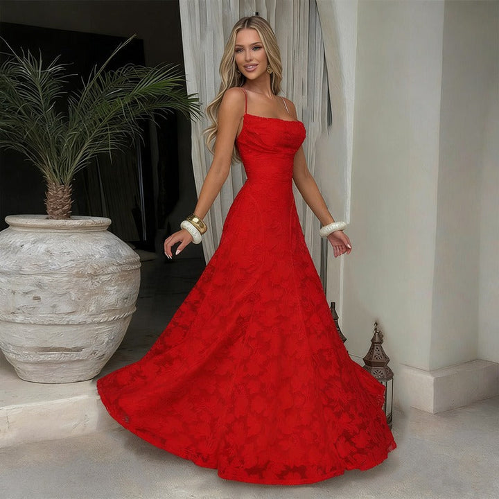 SOFIA | Robe Maxi Élégante en Dentelle