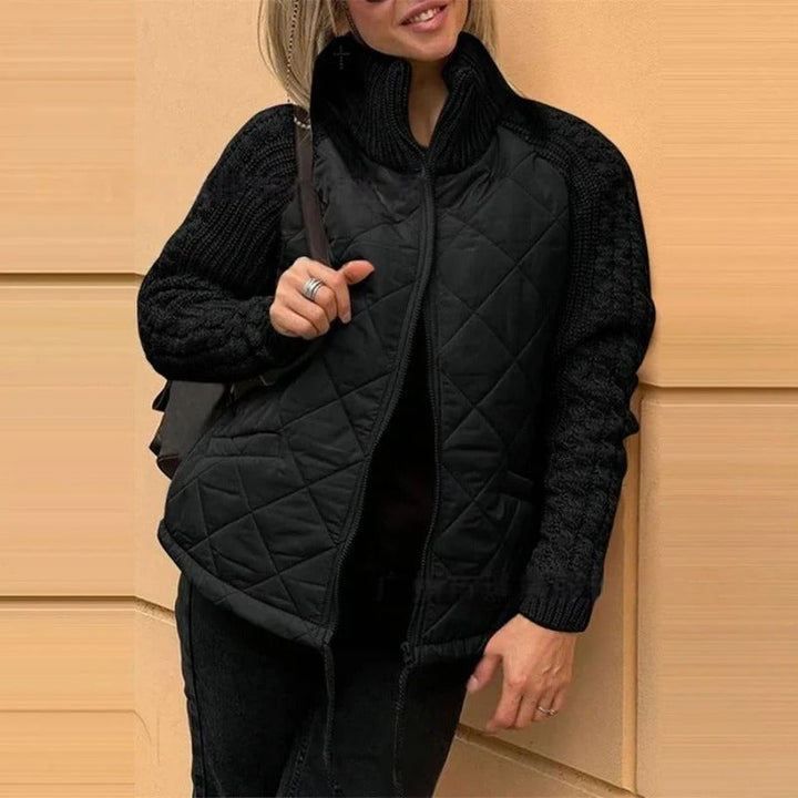 Mara | Veste matelassée avec manches en tricot