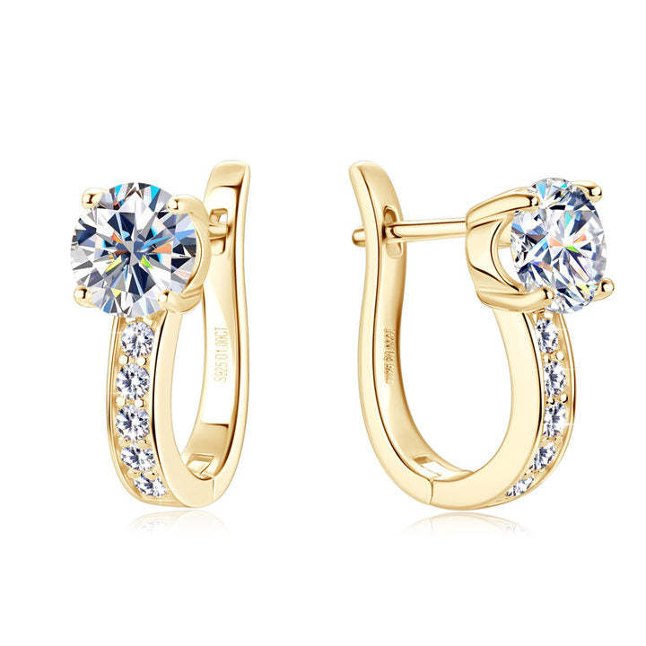 Boucles d'oreilles Huggie en or élégant