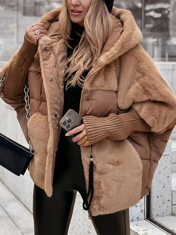 Veste bomber à capuche pour femmes