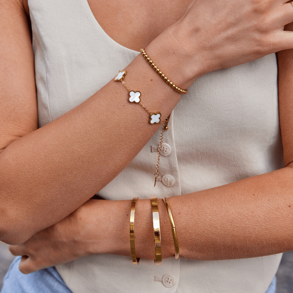 Bracelet rigide doré Lilah