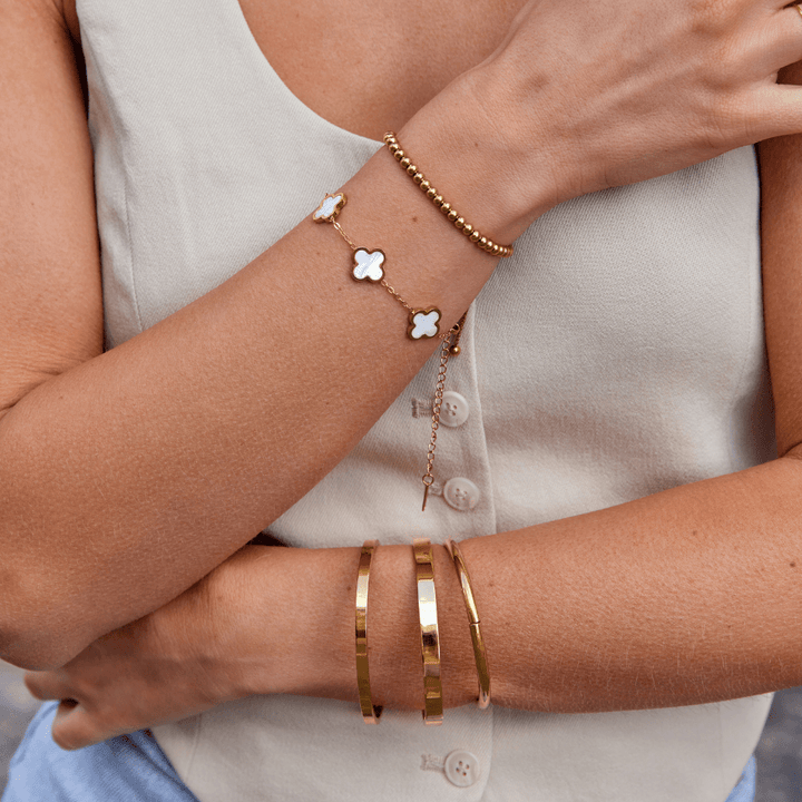 Bracelet rigide doré Lilah
