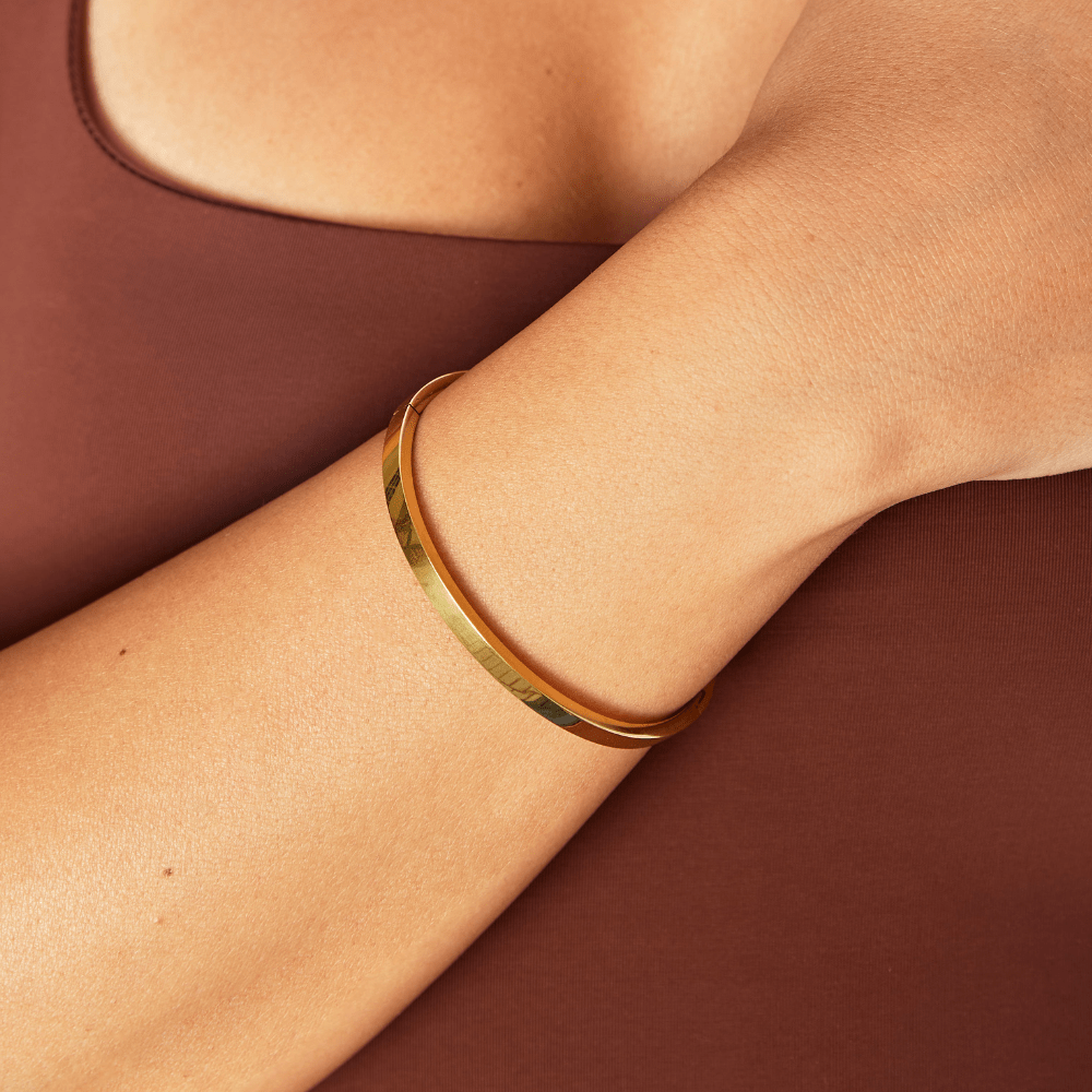 Bracelet rigide doré Lilah