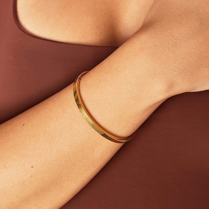 Bracelet rigide doré Lilah
