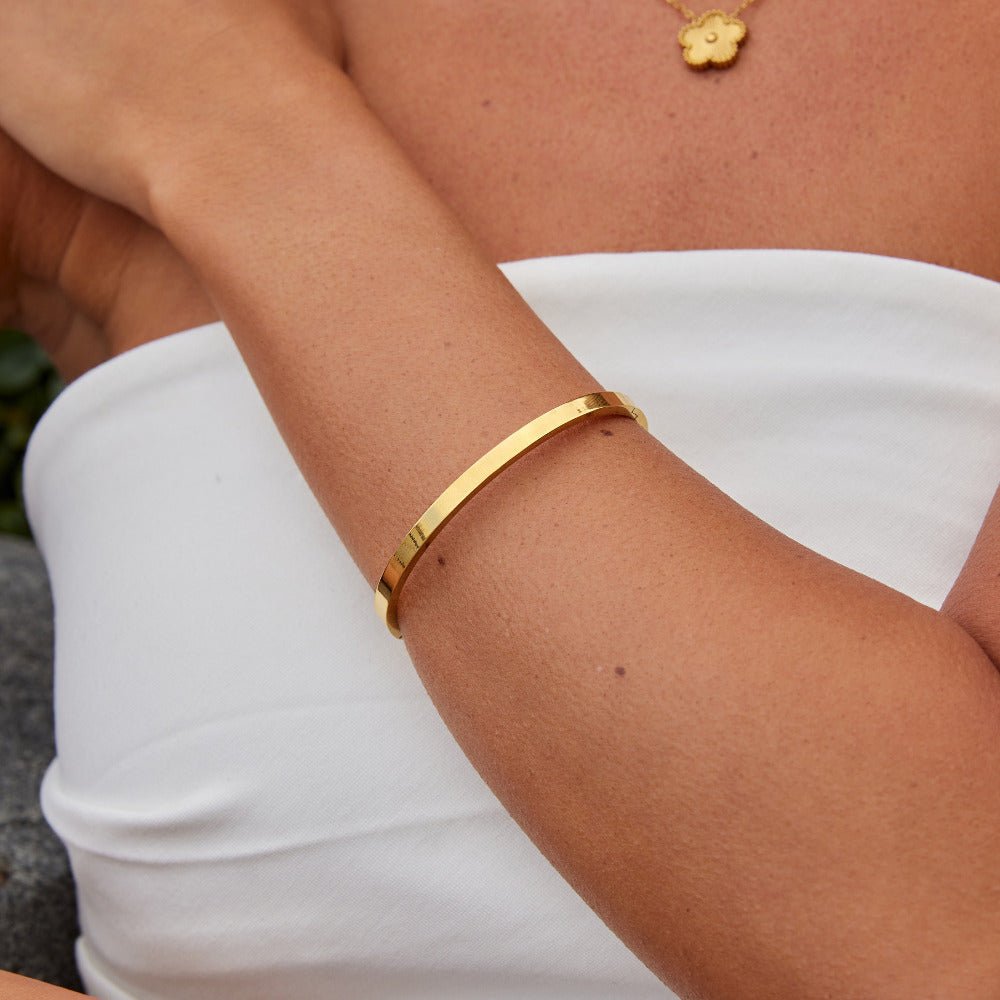 Bracelet rigide doré Lilah