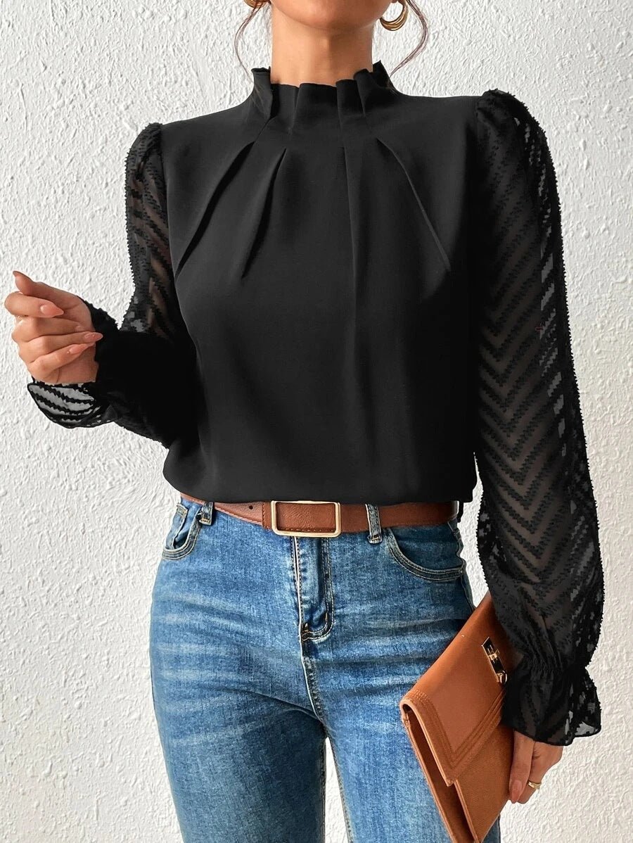 Nathalie™ | Blouse élégante avec manches plissées