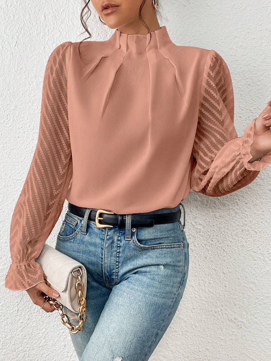 Nathalie™ | Blouse élégante avec manches plissées