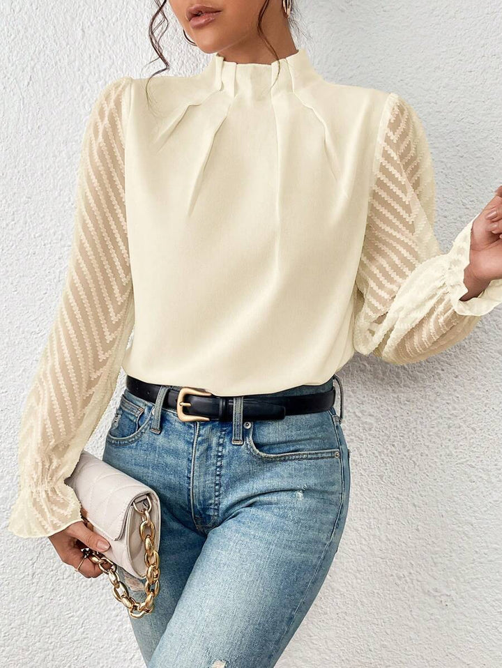 Nathalie™ | Blouse élégante avec manches plissées