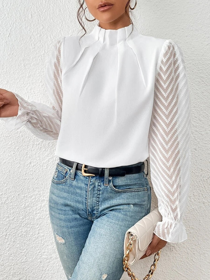 Nathalie™ | Blouse élégante avec manches plissées