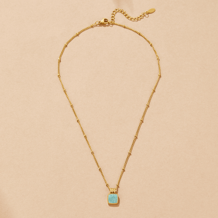 Collier Lucia avec pendentif vert