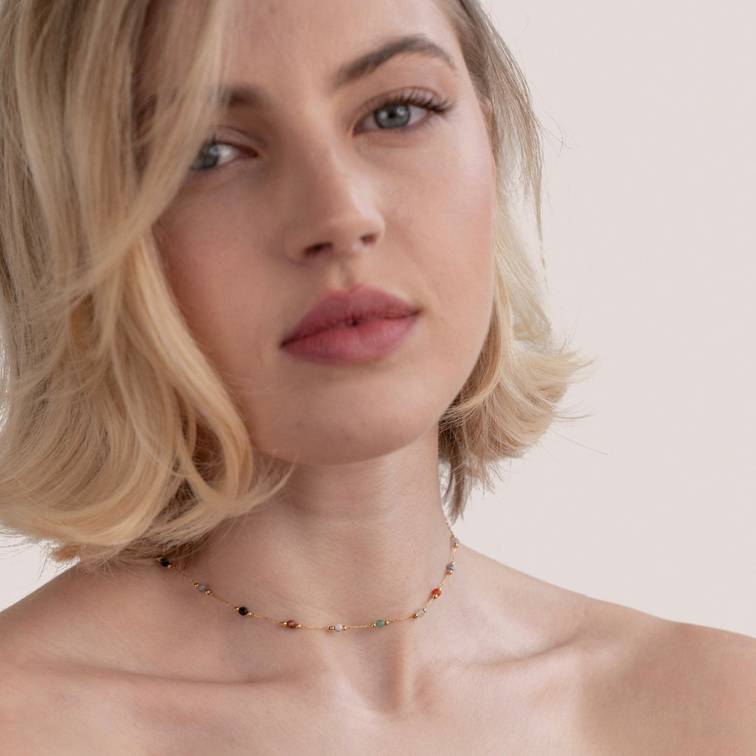 Collier minimaliste avec pierre