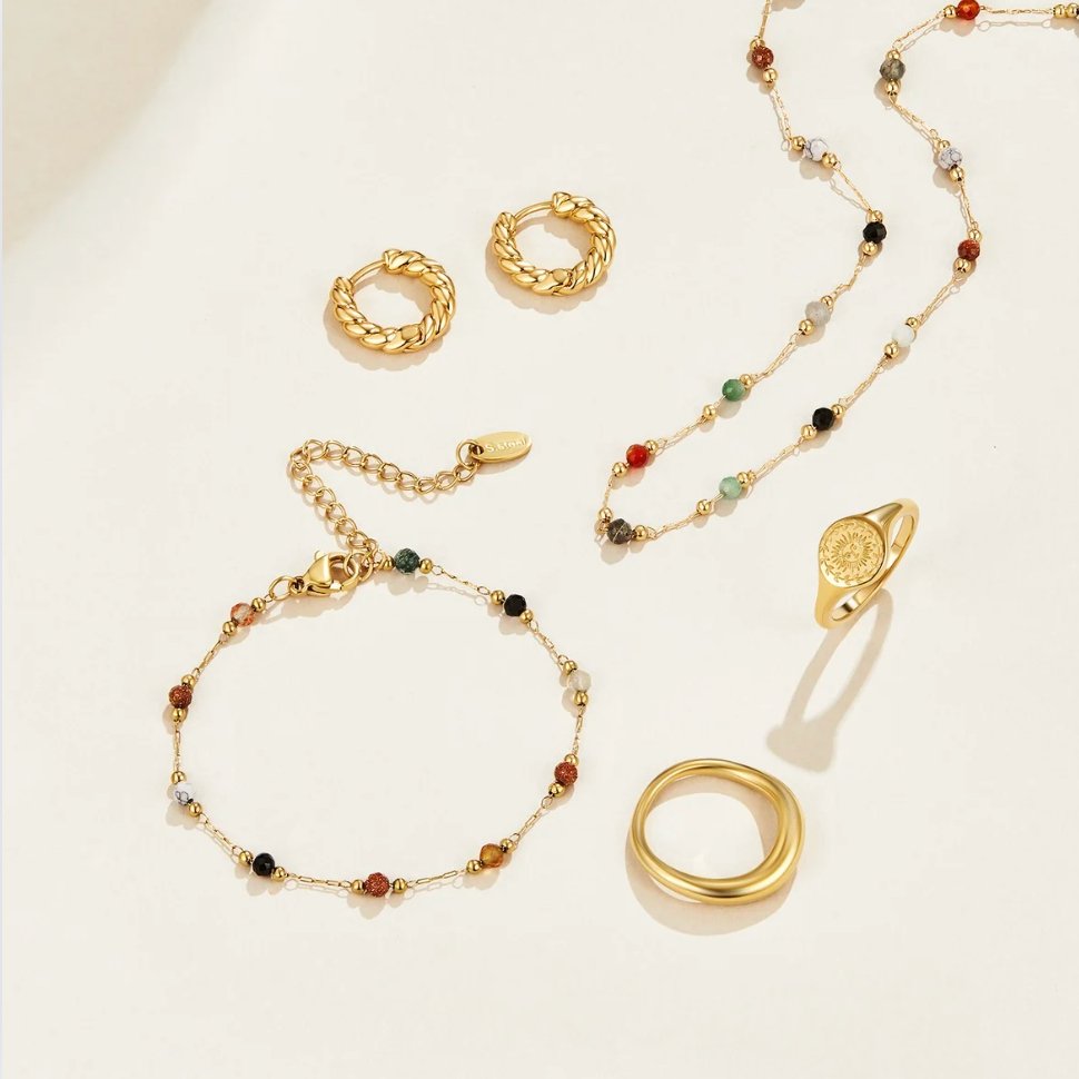 Collier minimaliste avec pierre