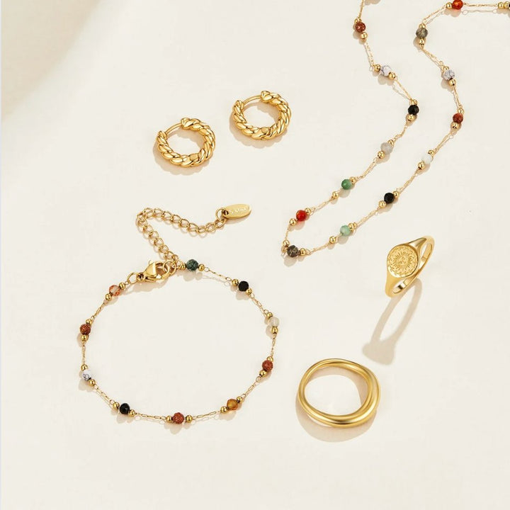 Collier minimaliste avec pierre