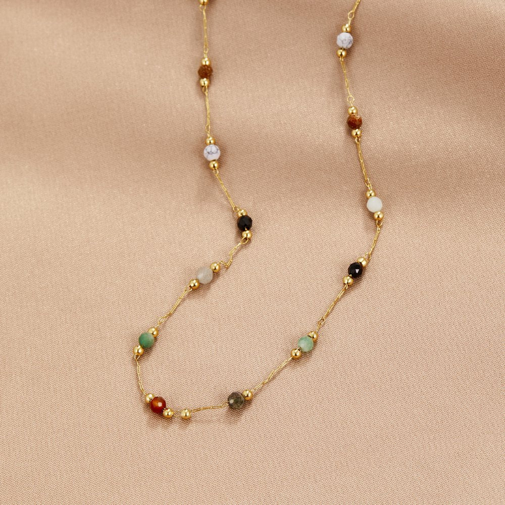 Collier minimaliste avec pierre