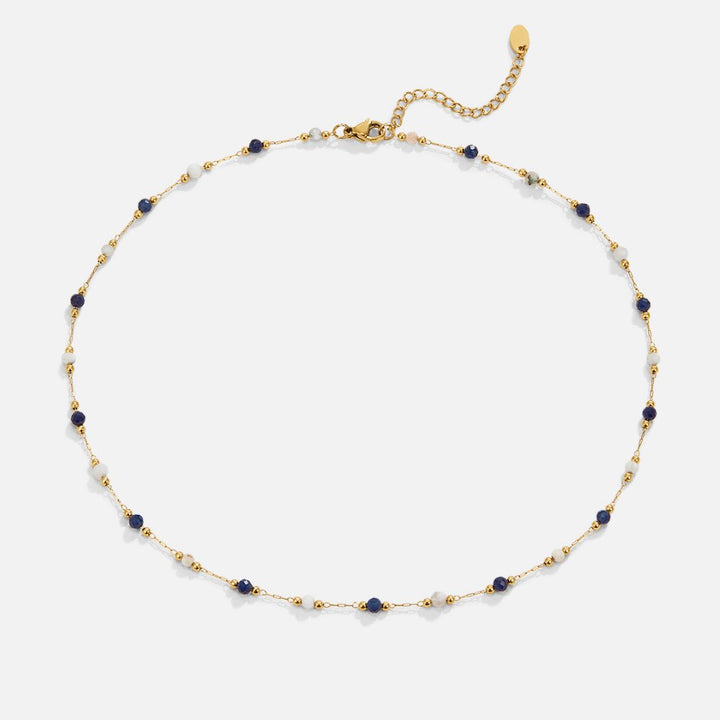 Collier Lulu avec Perles de Pierre Midnight