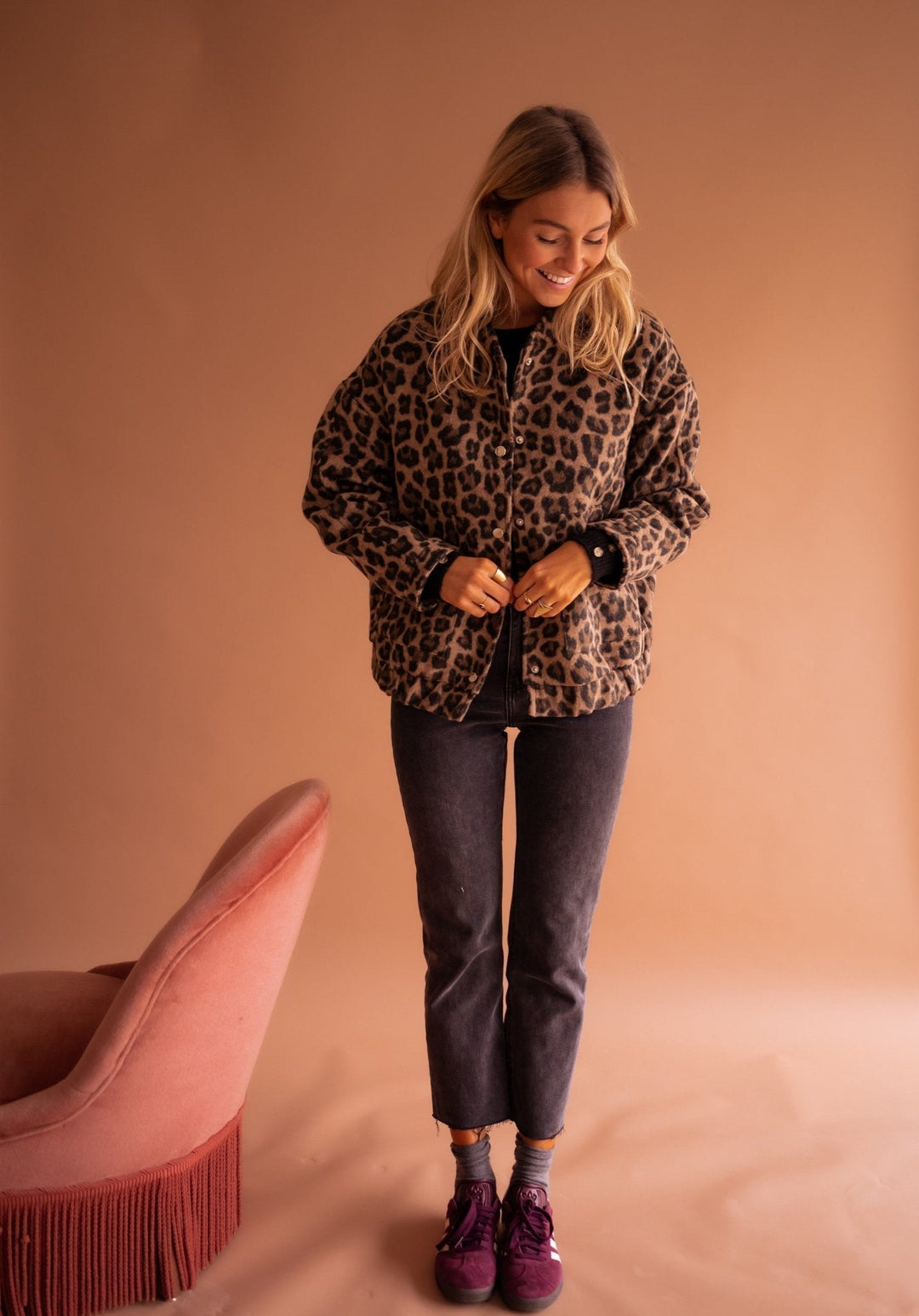 Susanne™ | Veste tendance avec motif léopard