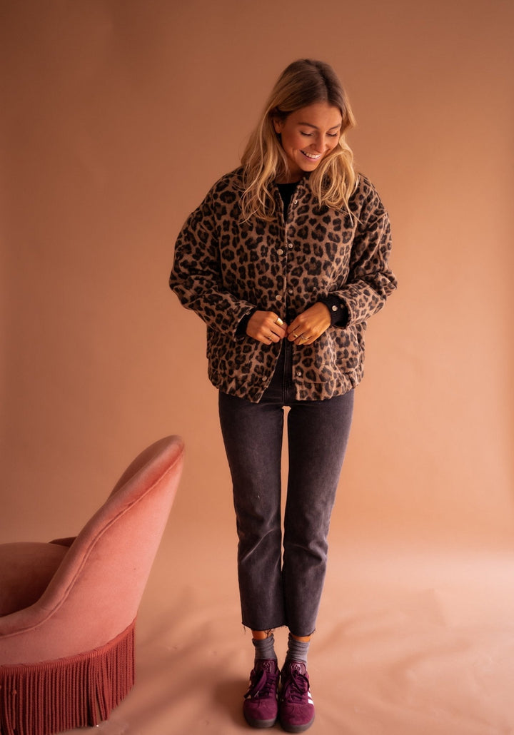 Susanne™ | Veste tendance avec motif léopard