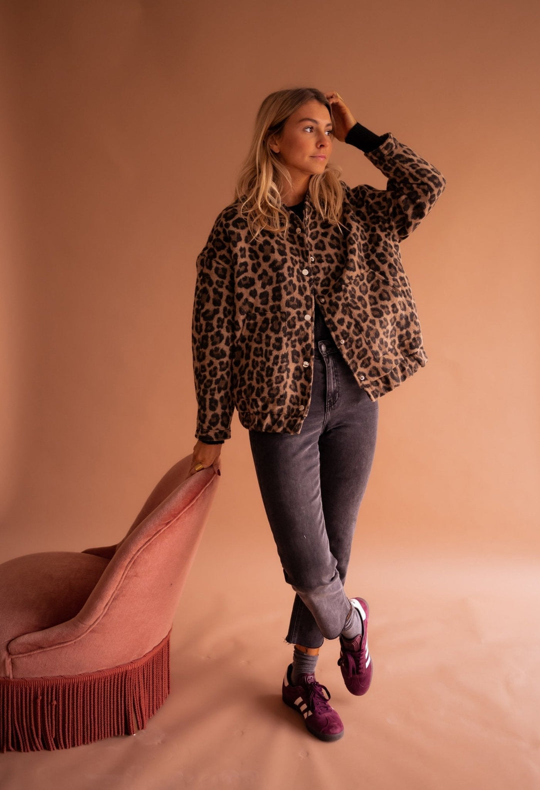 Susanne™ | Veste tendance avec motif léopard