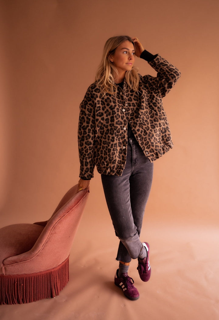 Susanne™ | Veste tendance avec motif léopard
