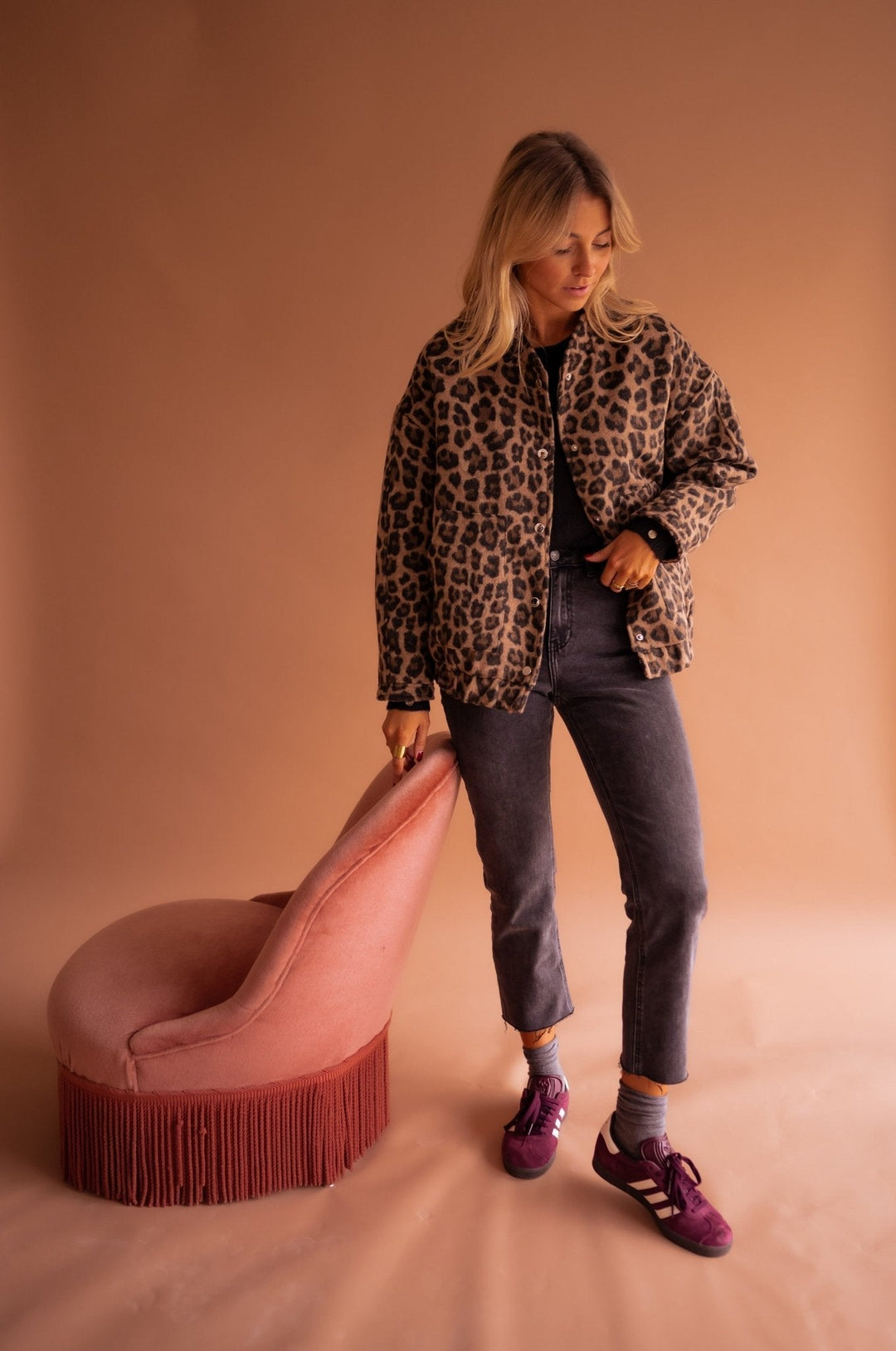 Susanne™ | Veste tendance avec motif léopard