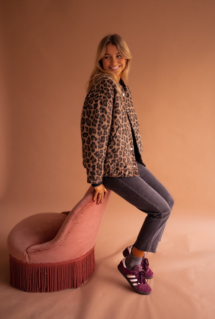 Susanne™ | Veste tendance avec motif léopard