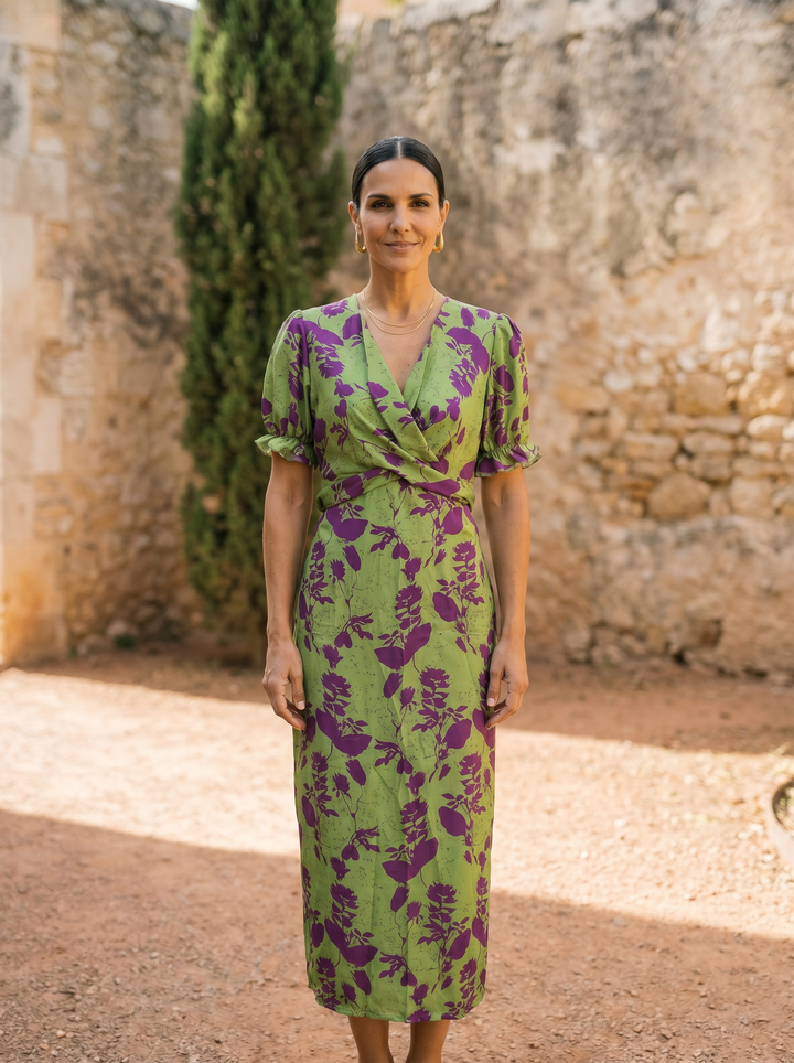 Andrea | Robe longue avec imprimé