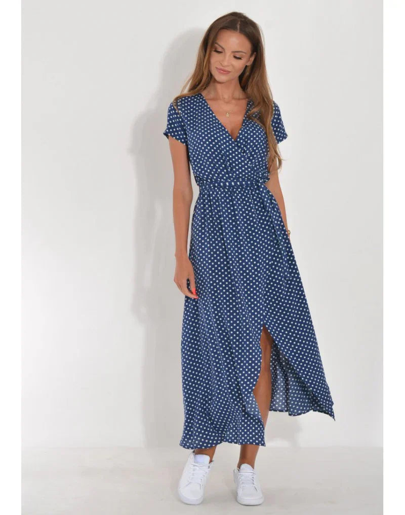 Giada™ | Robe élégante avec décolleté en V et coupe ajustée
