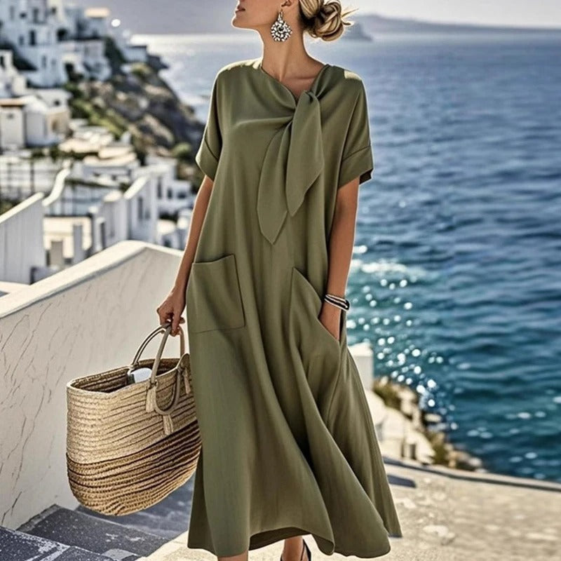 Emilia™ | Maxi Robe avec Nœud