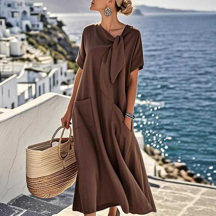 Emilia™ | Maxi Robe avec Nœud