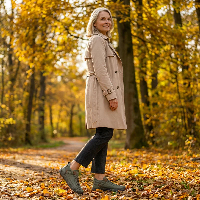 Gisela - Chaussures orthopédiques confortables effet cuir