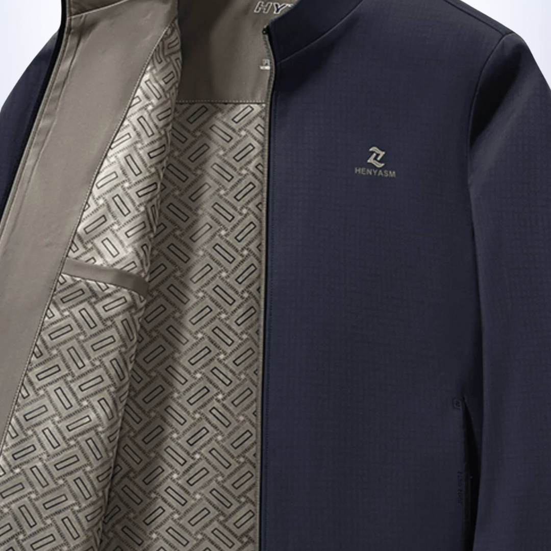 Marcus - Veste d'affaires décontractée à col montant