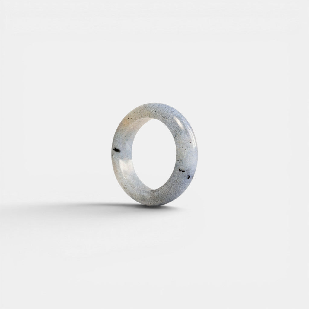 Bague en Labradorite – Bague Ovale Statement en Argent 925