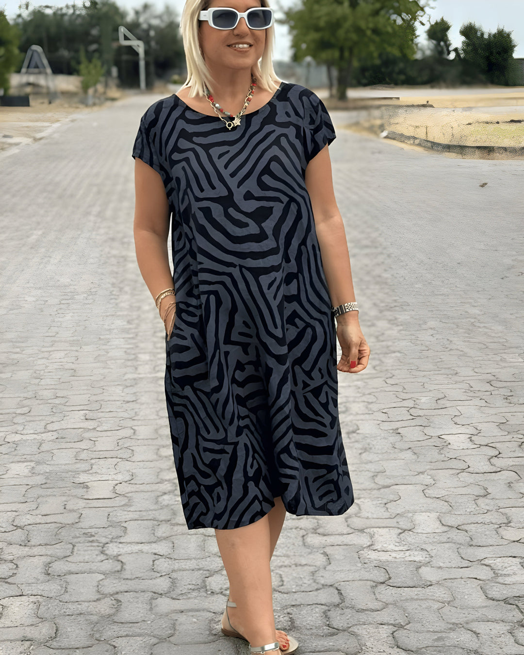 Serra™ | Robe d'été à Rayures Safari