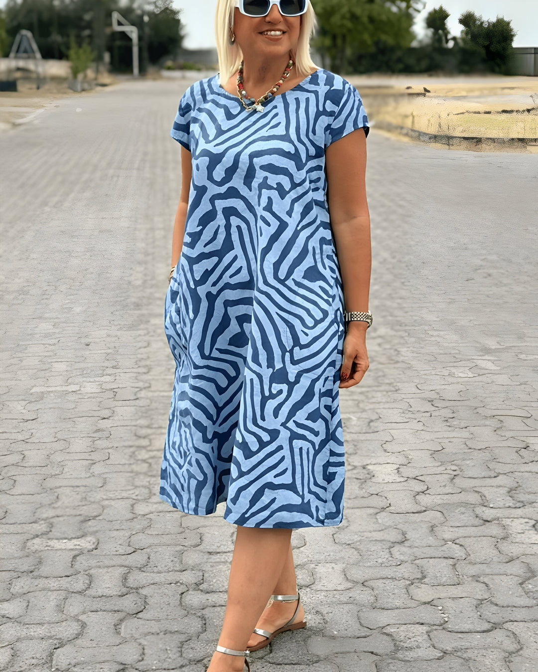 Serra™ | Robe d'été à Rayures Safari