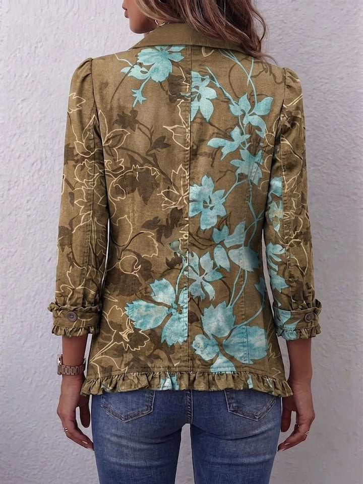 Lilia | Veste Vintage Boho Dégradé à Volants