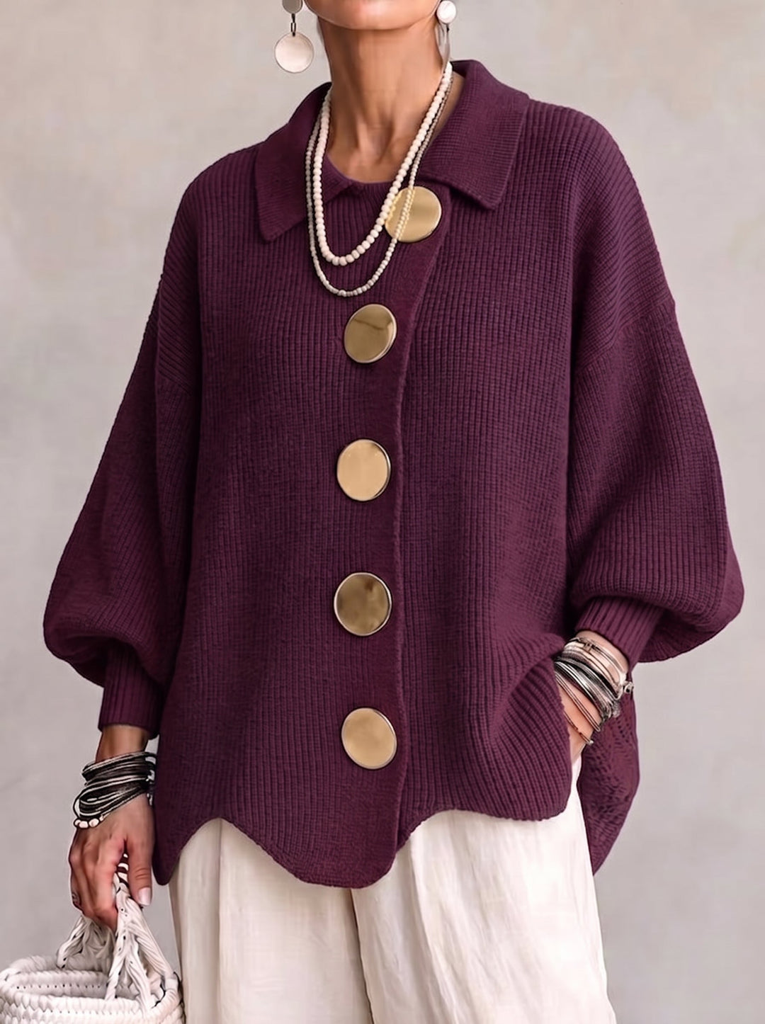 Ardelle™ | Cardigan Oversize avec Col