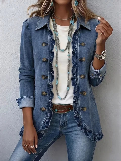 Sienna | Veste avec Volants et Boutons