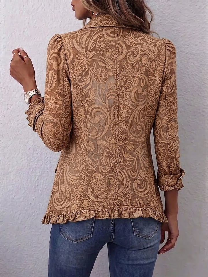 Madison | Veste Ruffle Imprimé Bohémien Vintage