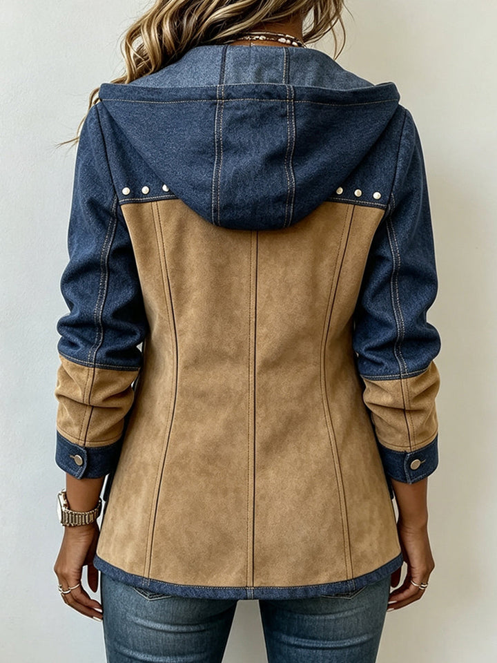 Ava | Veste à Capuche Style Patchwork