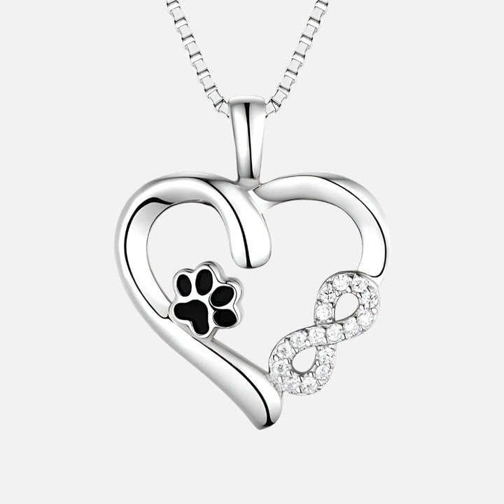 Collier Patte et Cœur avec Charm Infini