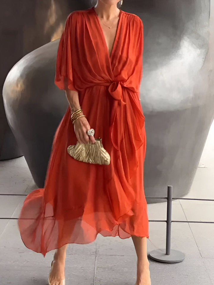 Monica™ | Robe avec Décolleté en V