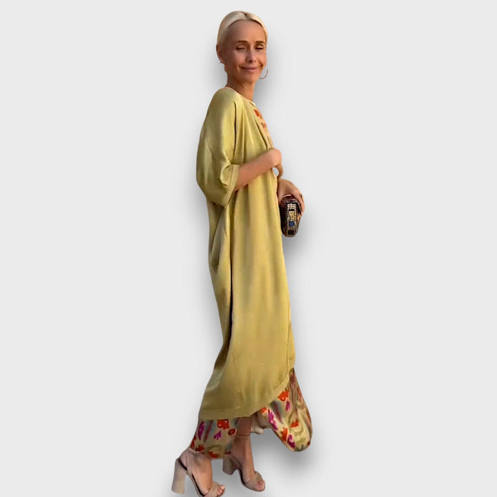 Elveria - Maxi Robe avec Cardigan