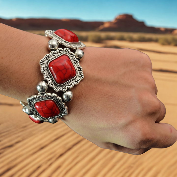 Le Bracelet Stretch "Nomade Concho"