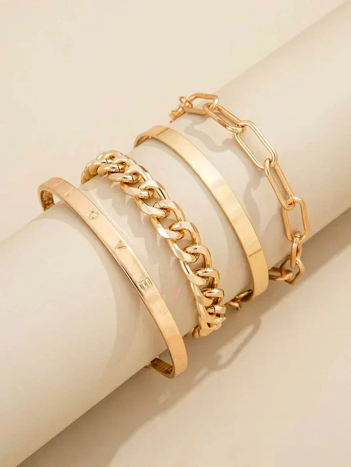 Ensemble de bracelets en or Mercer Elan élégant