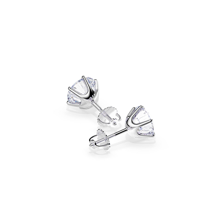 Boucles d'oreilles en or blanc chic Tera