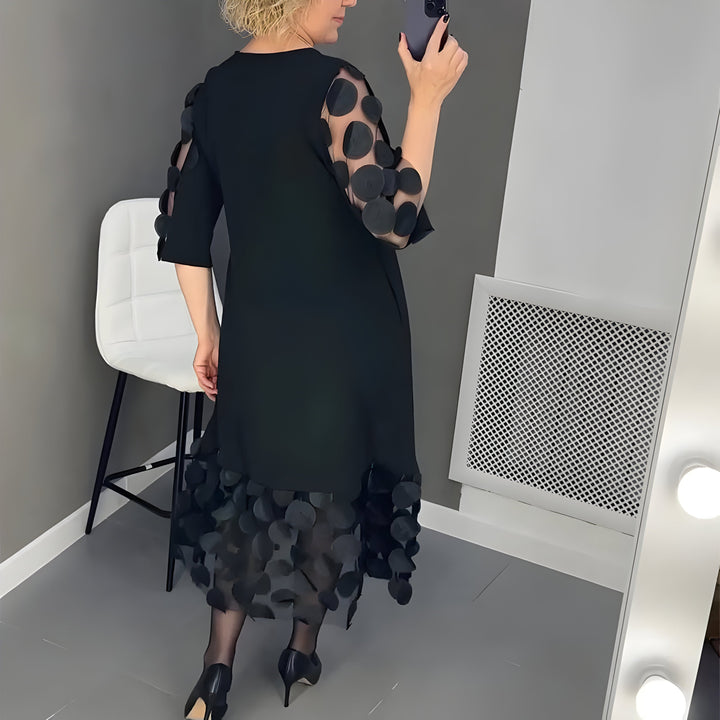 Robe Midi Élégante Sarah™ avec Détails Raffinés