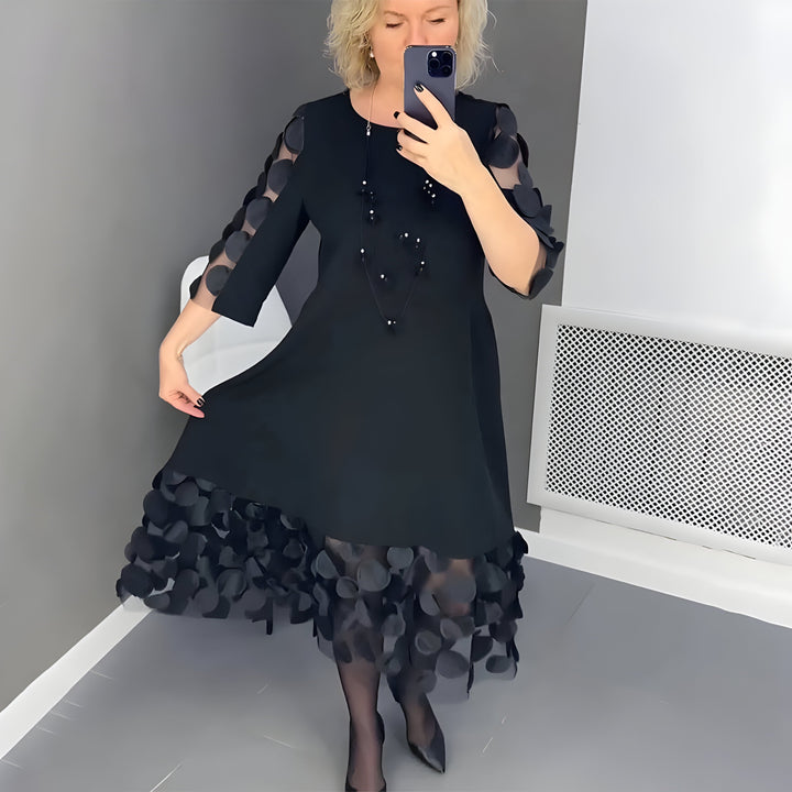 Robe Midi Élégante Sarah™ avec Détails Raffinés