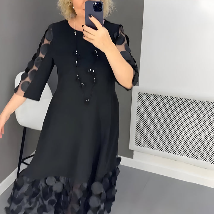 Robe Midi Élégante Sarah™ avec Détails Raffinés