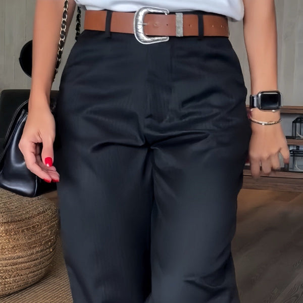MATHILDA | PANTALON ÉLÉGANT ET FLATTEUR AVEC RAYURES