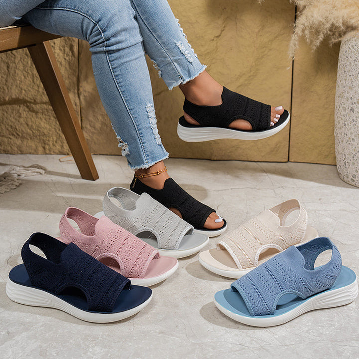 Anne™ | Sandales à plateforme, en matériau respirant pour femmes
